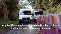 Anglian Water's Ancaster  pipeline reaches halfway stage