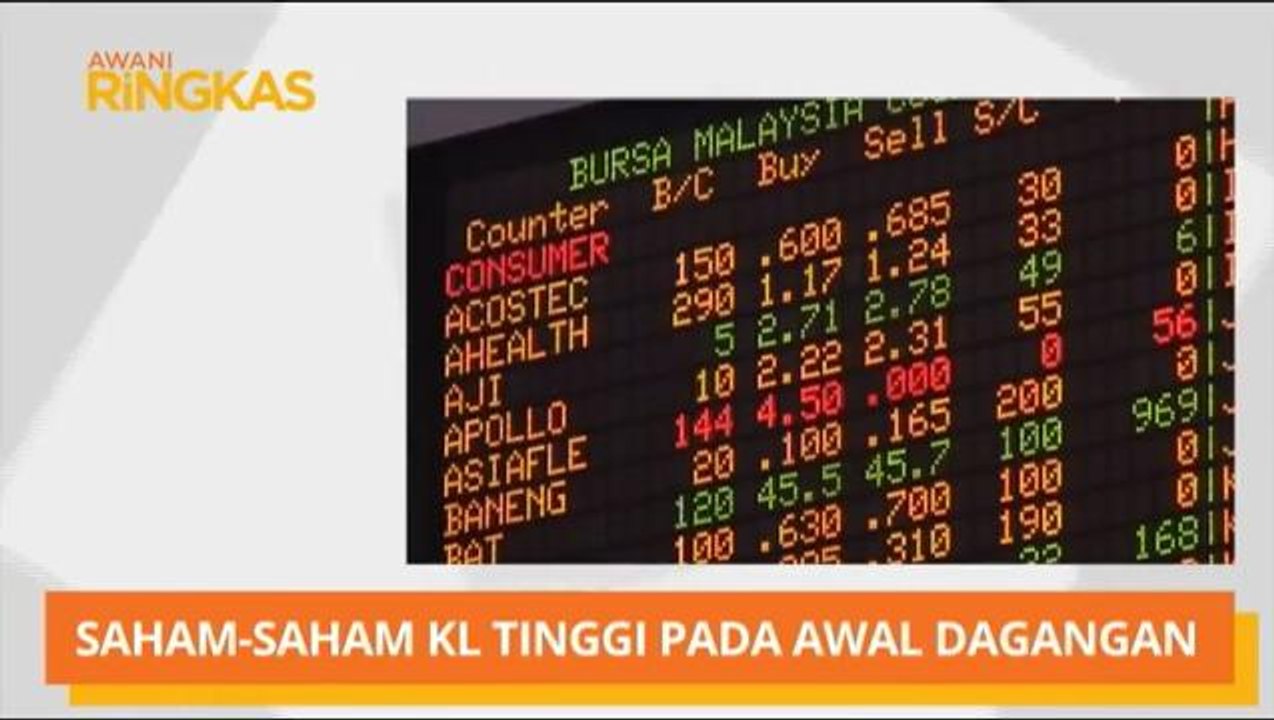 AWANI Ringkas: Saham-saham KL tinggi pada awal...