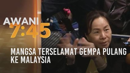 Mangsa terselamat gempa pulang ke Malaysia