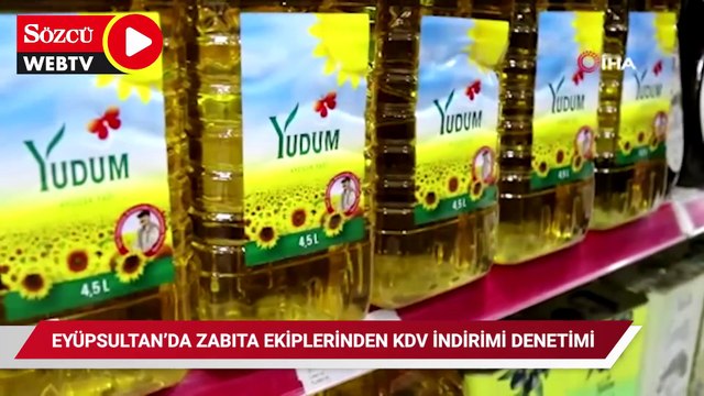 Eyüpsultan’da zabıta ekiplerinden KDV indirimi denetimi