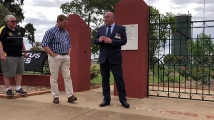 Minister for Veteran Affairs David Elliott in Whitton