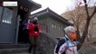 En marge des Jeux olympiques, des journalistes visitent la grande muraille de Chine