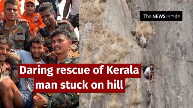 Kerala trekker stranded on cliff rescued after 40 hours