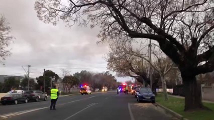 Emergency services respond to house fire on Docker Street