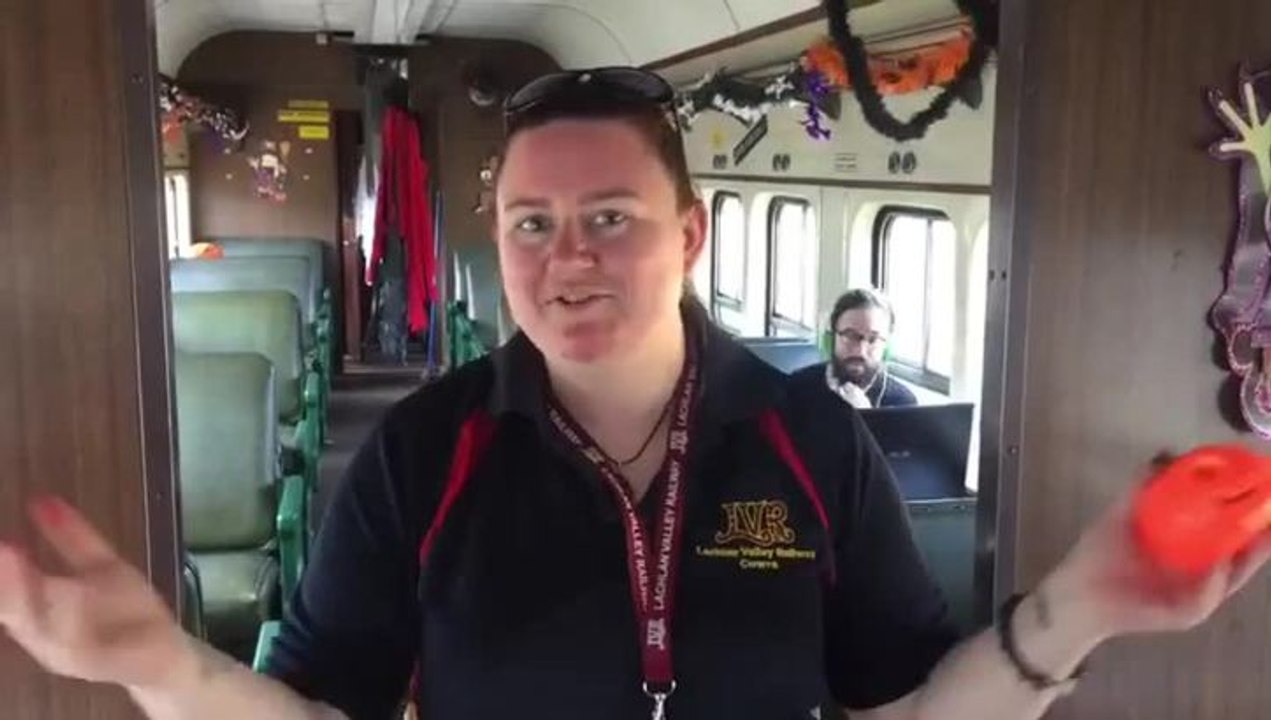 Halloween ghost train ride