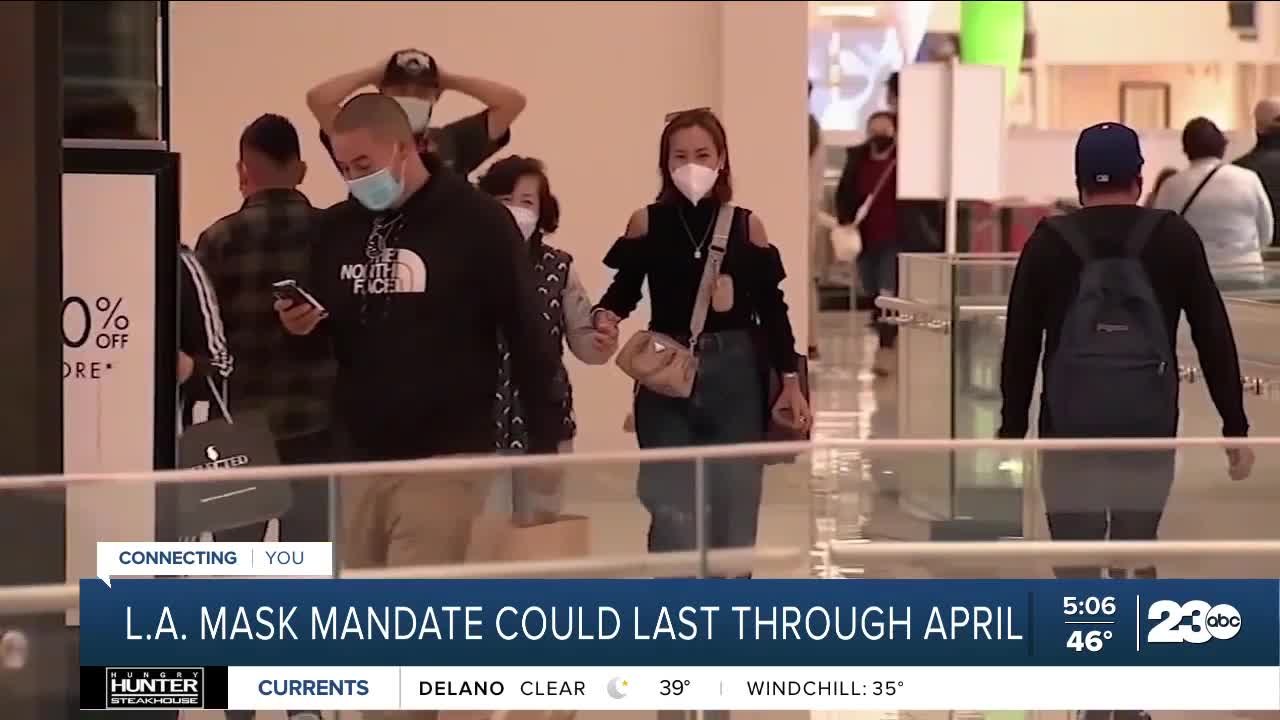 Los Angeles County could keep indoor mask manda...