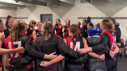 Ulverstone players after their statewide preliminary final win - The Advocate, September 2021