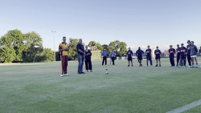 Nathan Parkin at Westbury's T20 Cup presentation | 16 December 2021 | The Examiner