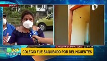 SJM: colegio abandonado y que nunca fue inaugurado fue saqueado por delincuentes