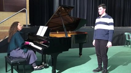 Dylan Forge practises ahead of intensive workshop with Soprano