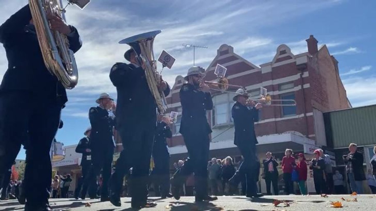 Police parade inverell station opening