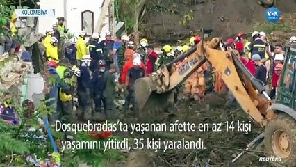 Kolombiya’da Toprak Kaymasında En Az 14 Can Kaybı