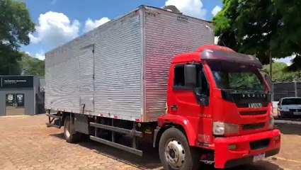 Caminhão apreendido com drogas na BR-163 é encaminhado à Delegacia de Polícia Civil
