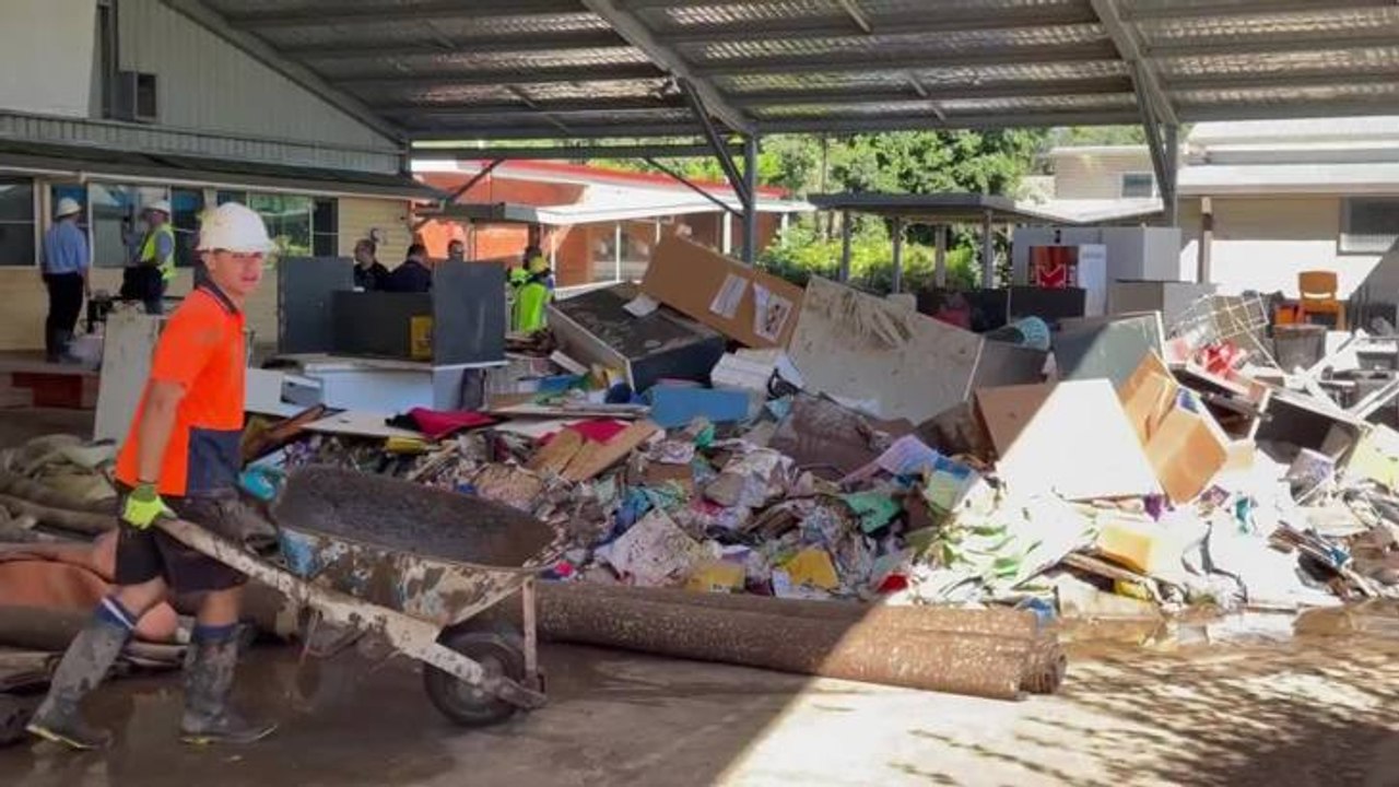 Flood devastation at Telegraph Point School