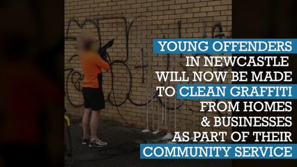 Youth Justice NSW partners with Council to remove graffiti from private homes and businesses