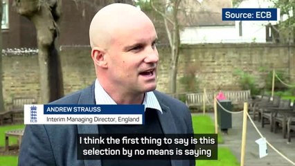 Download Video: Strauss defends dropping Anderson and Broad