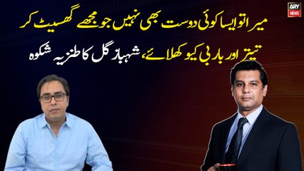 I don't even have a friend who can drag me and feed me partridge and Barbecue: Shahbaz Gill's satire