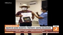 Durante vacinação, equipe de saúde de Cajazeiras filma e incentiva ‘protesto’ contra Bolsonaro