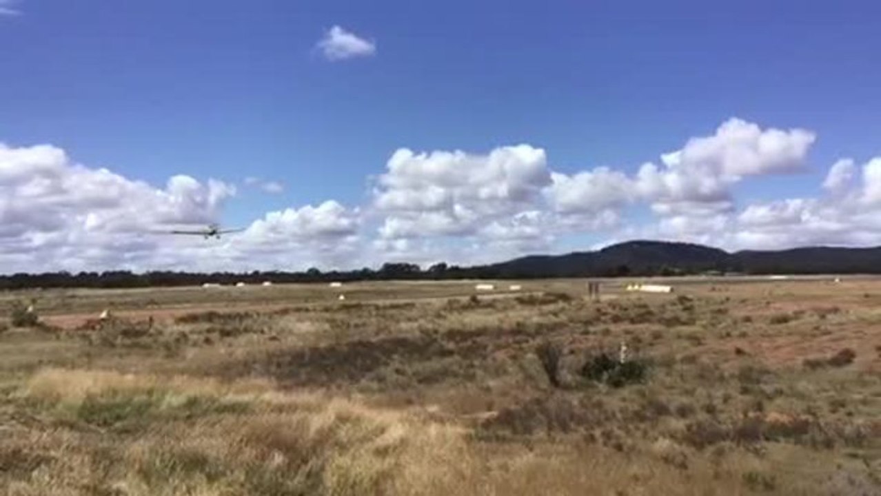 Stawell-based water bomber in action