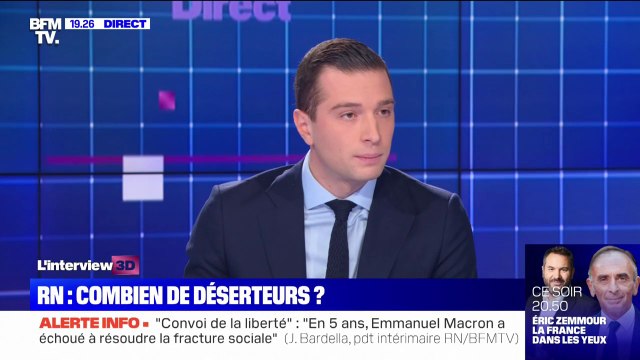 Départs du Rassemblement national: pour Jordan Bardella, ce sont des péripéties de campagne