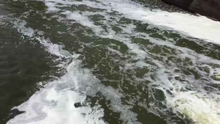 Chifley Dam spilling over