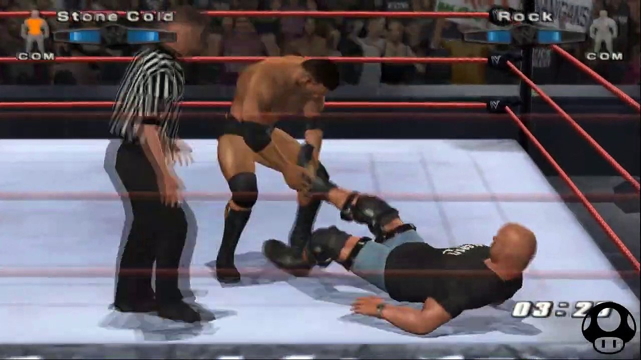 WWE SmackDown! vs. Raw 2006 Steve Austin vs TheRock