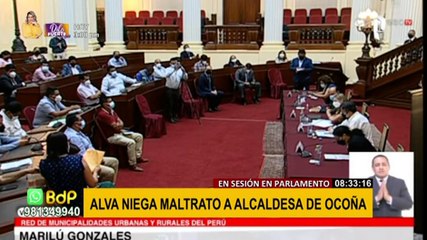 Presidenta del Congreso restó importancia a las palabras que dirigió a la alcaldesa de Ocoña