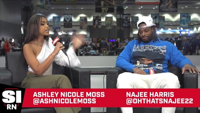 Steelers RB Najee Harris Talks Team Goals, Mike Tomlin, and More From Radio Row at SB LVI