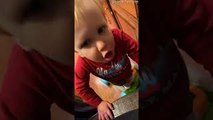 Toddler Tries Baby Brother's Food and is Not Impressed