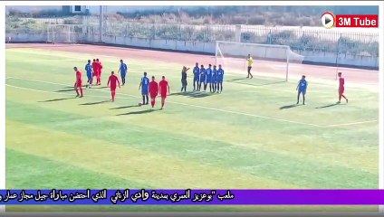 هدف الفوز لجيل مجاز عمار غلى اتحاد سيدي عمار من تسجيل اللاعب ز- جاهمي.
