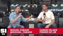 Carson Palmer Joins SI at Radio Row Ahead of Super Bowl LVI