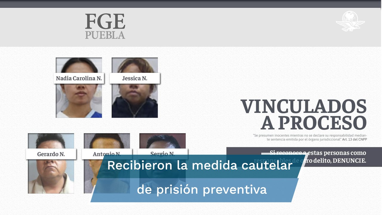 Vinculan a proceso a cinco personas por caso del bebé Tadeo en Penal de Puebla