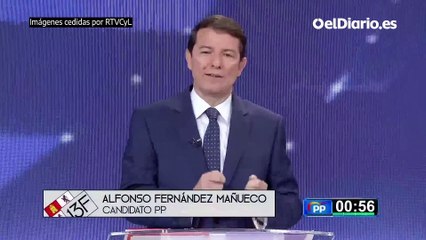 Minuto de oro de Alfonso Fernández Mañueco (PP)
