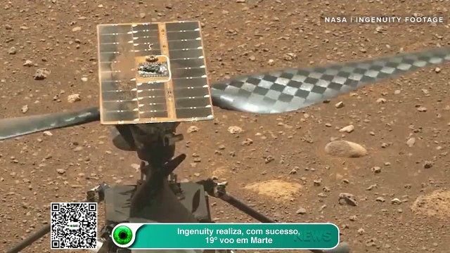 Ingenuity realiza, com sucesso, 19º voo em Marte