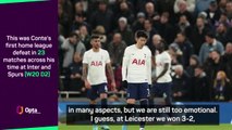 Conte believes error-prone Spurs are still 'too emotional'