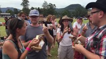Punters at Kangaroo Valley Show break cheese-tasting world record