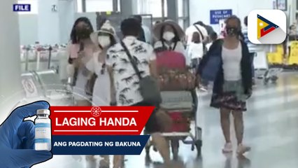 Pagpasok ng mga bakunadong dayuhang turista pinapayagan na simula ngayong araw
