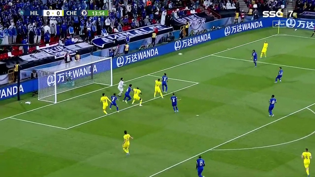 الشوط الاول مباراة تشيلسي و الهلال السعودي 1-0...
