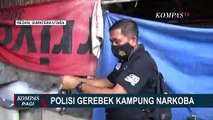 Gerebek Kampung Narkoba di Medan, Polisi Tangkap Belasan Pengedar Narkoba dan 17 Mesin Judi!