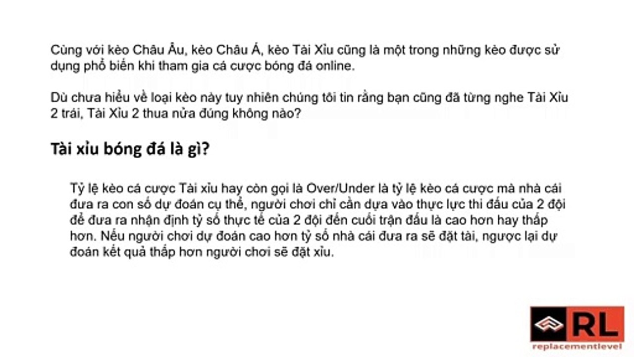 Hướng dẫn đọc kèo tài xỉu chi tiết nhất
