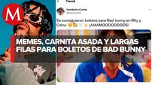 Bad Bunny en México: memes, carnita asada y largas filas para conseguir boletos