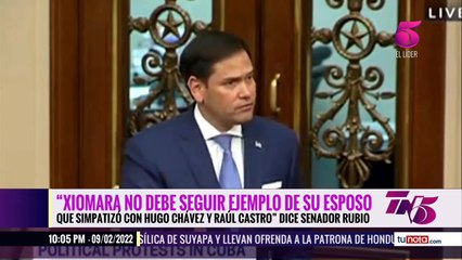 Xiomara no debe seguir ejemplo de su esposo que simpatizo con Hugo Chávez y Raúl Castro senador Rubio