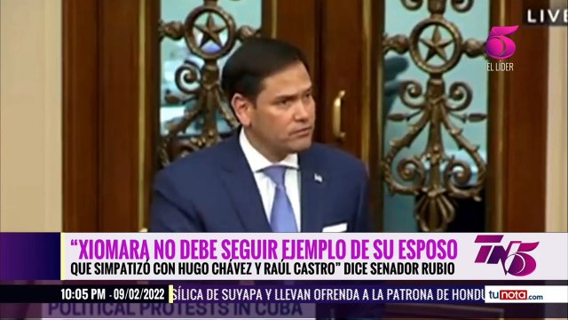 Xiomara no debe seguir ejemplo de su esposo que simpatizo con Hugo Chávez y Raúl Castro senador Rubio