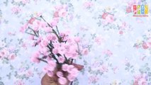 DIY Baby Breath Paper Flower Making / How to Make Tiny Bunches Of Flowers By Aloha Crafts