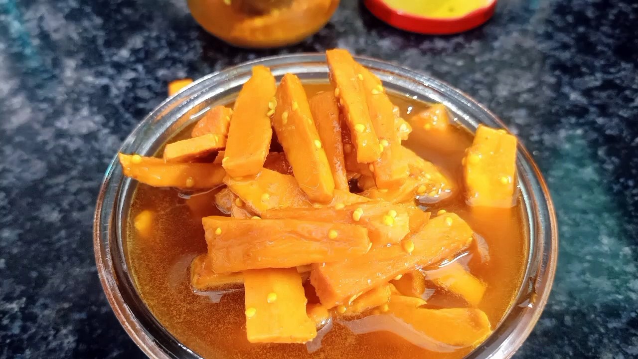 Turmeric Pickle/Haldi Ka Achar/हल्दी का अचार