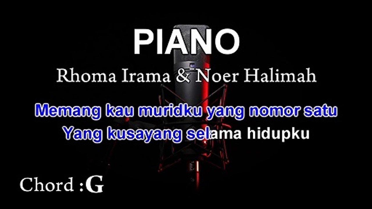 Piano | Rhoma Irama & Noer Halimah | Karaoke Tanpa Vokal ¦ CHORD