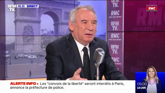 François Bayrou: Je trouverais anormal que Jean-Luc Mélenchon, Marine Le Pen ou Eric Zemmour ne puissent pas se présenter