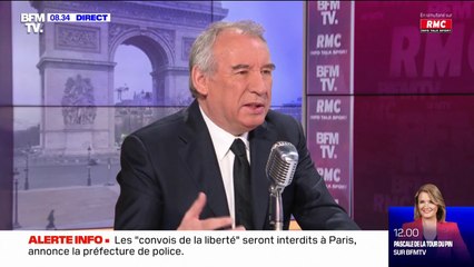 François Bayrou sur les "convois de la liberté": "On ne peut pas accepter que la vie soit bloquée"