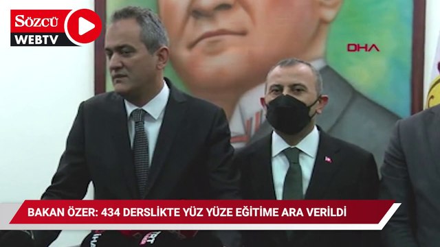 Bakan Özer’den yüz yüze eğitim açıklaması