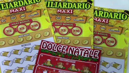 Gratta e Vinci con Dolce Natale pacco intero + Maxi Miliardario